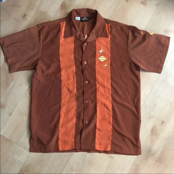 Harley Davidson Vintage Style Button Up - Picture 2 of 10